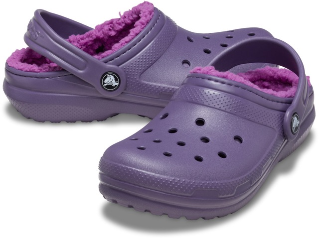 Crocs Clog »Classic Lined Clog« Kindergartenschuh, Hausschuh mit kuscheligem Futter