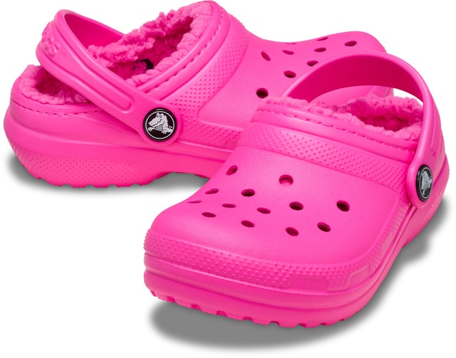 Crocs Clog »Classic Lined Clog« Kindergartenschuh, Hausschuh mit kuscheligem Futter