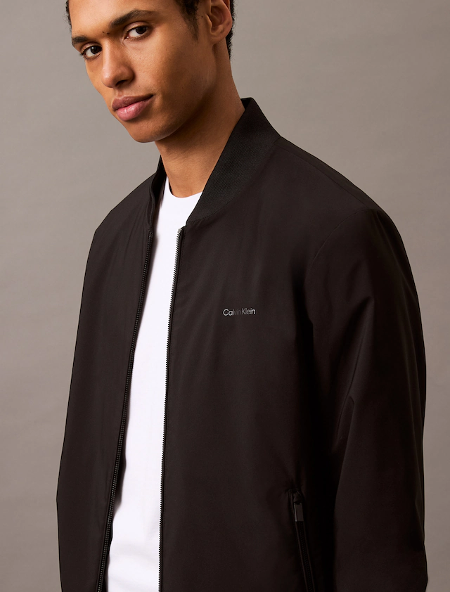 Calvin Klein Bomberjacke »MATTE BOMBER« ohne Kapuze Regular fit, mit Rundhalsausschnitt