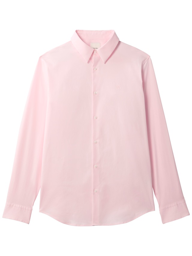 Calvin Klein Langarmhemd »LONG SLEEVE SOLID STRETCH SLIM SHIRT« slim fit, in Unifarbe