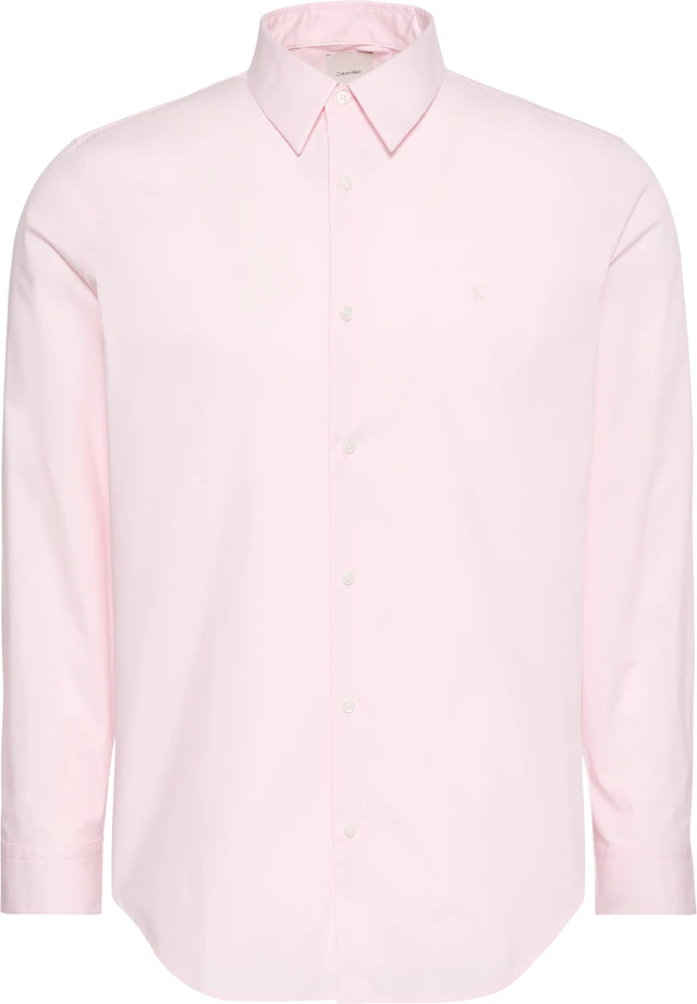 Calvin Klein Langarmhemd »LONG SLEEVE SOLID STRETCH SLIM SHIRT« slim fit, in Unifarbe