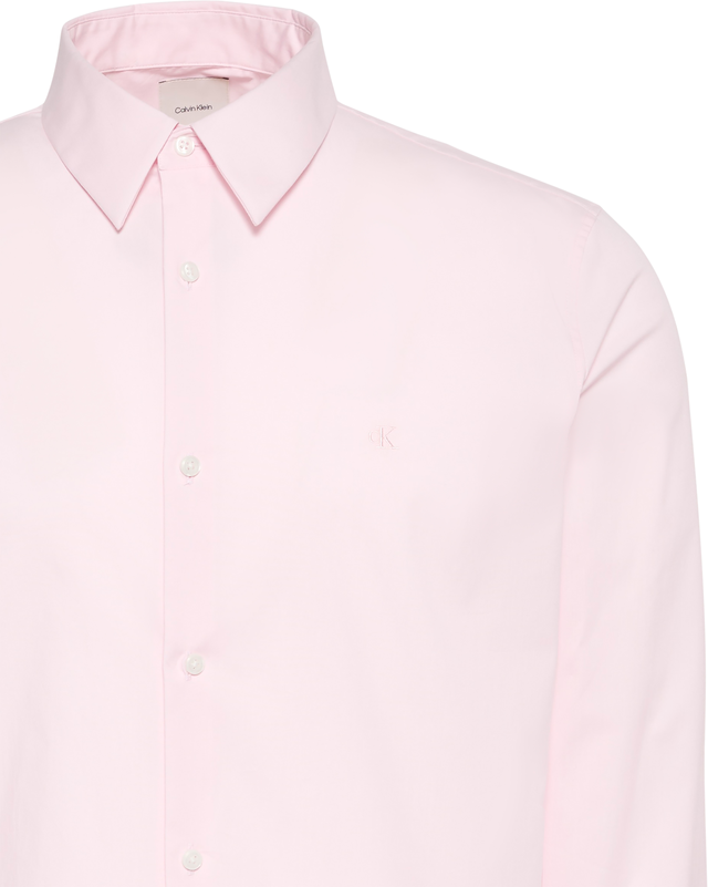 Calvin Klein Langarmhemd »LONG SLEEVE SOLID STRETCH SLIM SHIRT« slim fit, in Unifarbe