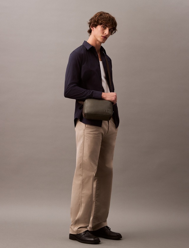 Calvin Klein Langarmhemd »LONG SLEEVE SOLID STRETCH SLIM SHIRT« slim fit, in Unifarbe