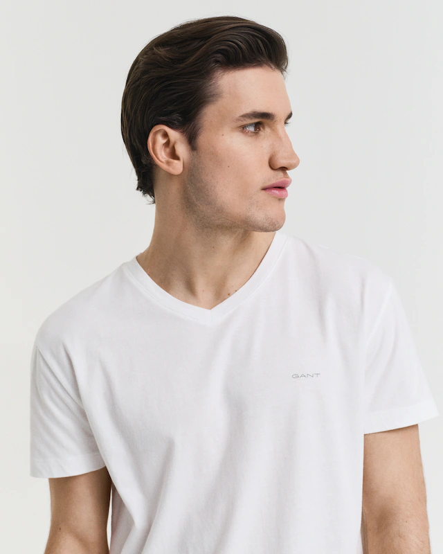 Gant Kurzarmshirt »V-NECK T-SHIRT 2-PACK« Mit V-Ausschnitt