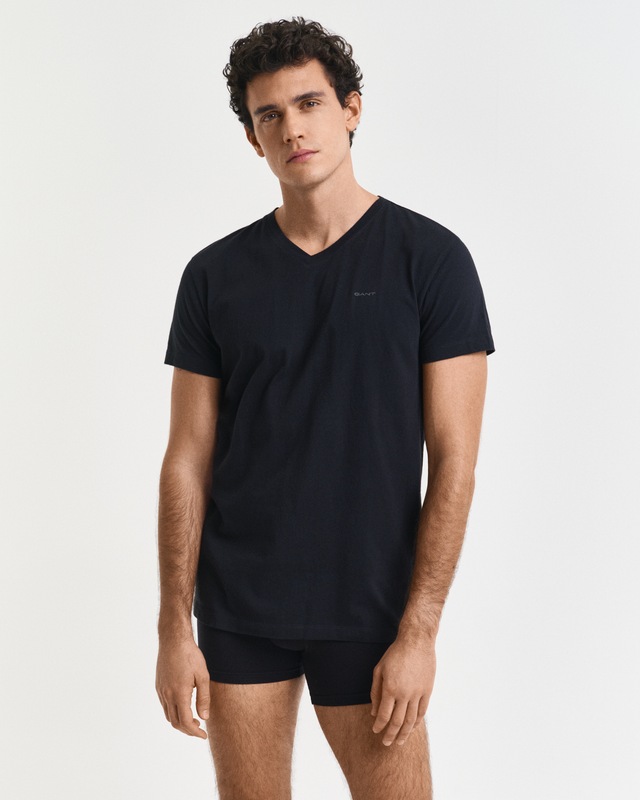 Gant Kurzarmshirt »V-NECK T-SHIRT 2-PACK« Mit V-Ausschnitt