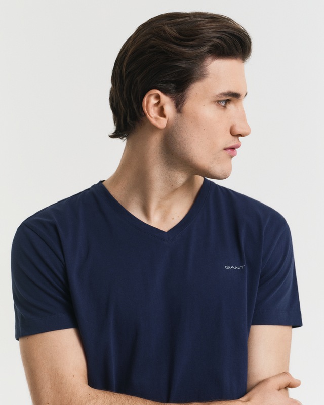 Gant Kurzarmshirt »V-NECK T-SHIRT 2-PACK« Mit V-Ausschnitt
