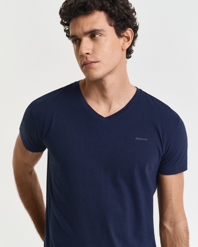Gant Kurzarmshirt »V-NECK T-SHIRT 2-PACK« Mit V-Ausschnitt