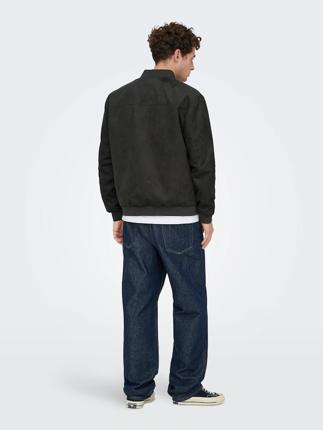 ONLY & SONS Blouson »ONSLUCAS FAKE SUEDE BOMBER OTW« Polyester, regular fit