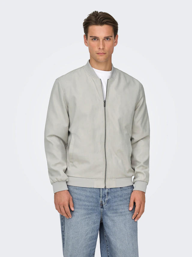 ONLY & SONS Blouson »ONSLUCAS FAKE SUEDE BOMBER OTW« Polyester, regular fit