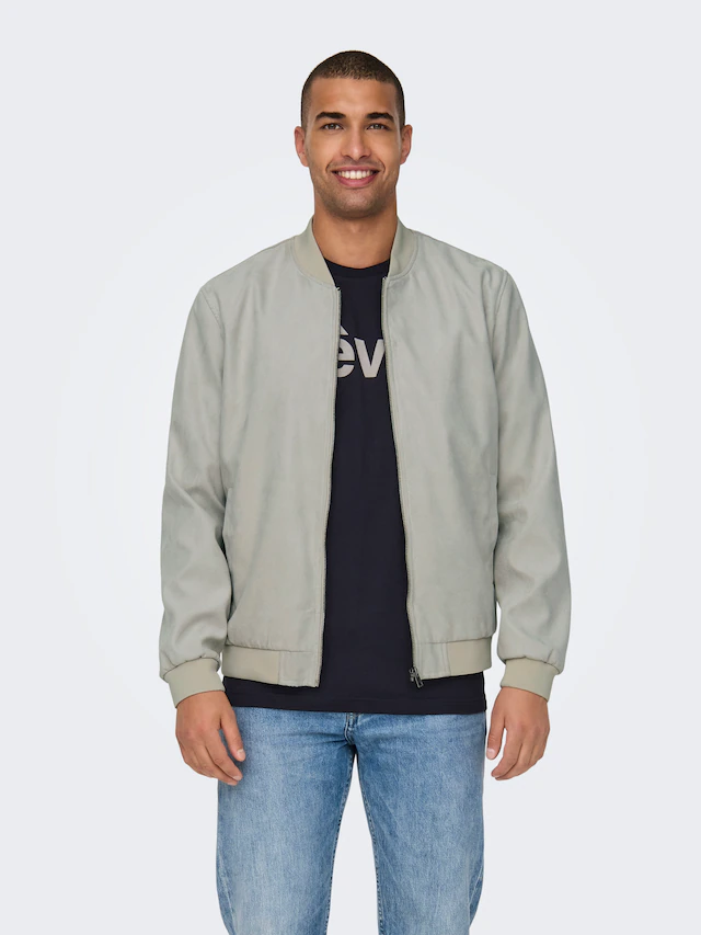 ONLY & SONS Blouson »ONSLUCAS FAKE SUEDE BOMBER OTW« Polyester, regular fit