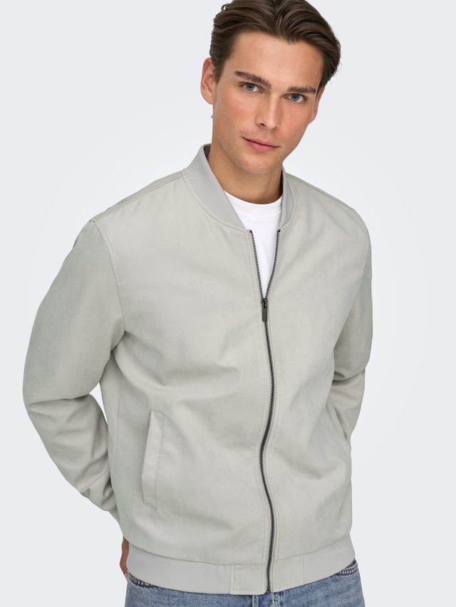 ONLY & SONS Blouson »ONSLUCAS FAKE SUEDE BOMBER OTW« Polyester, regular fit