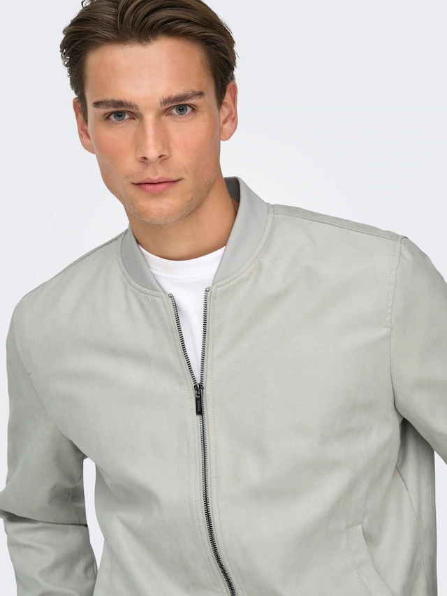 ONLY & SONS Blouson »ONSLUCAS FAKE SUEDE BOMBER OTW« Polyester, regular fit