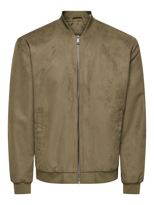 ONLY & SONS Blouson »ONSLUCAS FAKE SUEDE BOMBER OTW« Polyester, regular fit