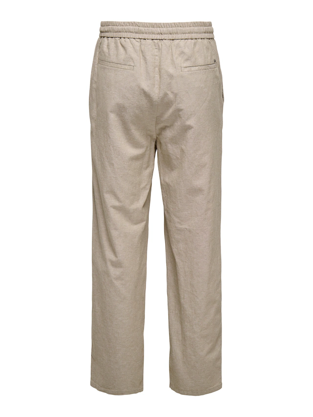 ONLY & SONS Schlupfhose »ONSSINUS LOOSE 0007 COT LIN PANT NOOS« Baumwolle mit Leinen, locker geschnitten