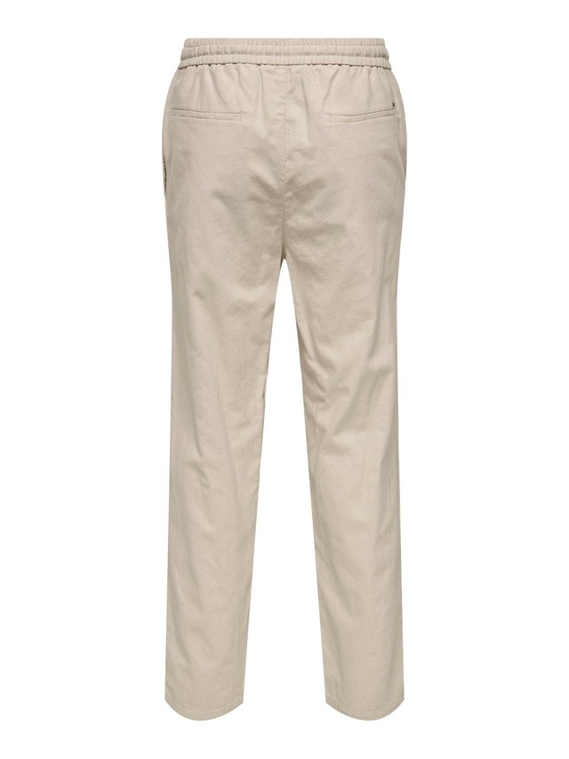 ONLY & SONS Schlupfhose »ONSSINUS LOOSE 0007 COT LIN PANT NOOS« Baumwolle mit Leinen, locker geschnitten