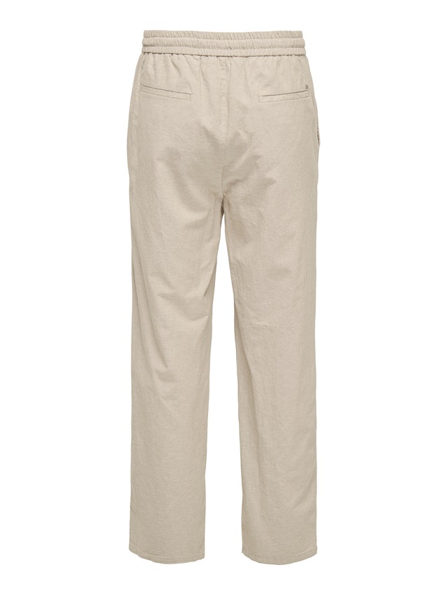 ONLY & SONS Schlupfhose »ONSSINUS LOOSE 0007 COT LIN PANT NOOS« Baumwolle mit Leinen, locker geschnitten
