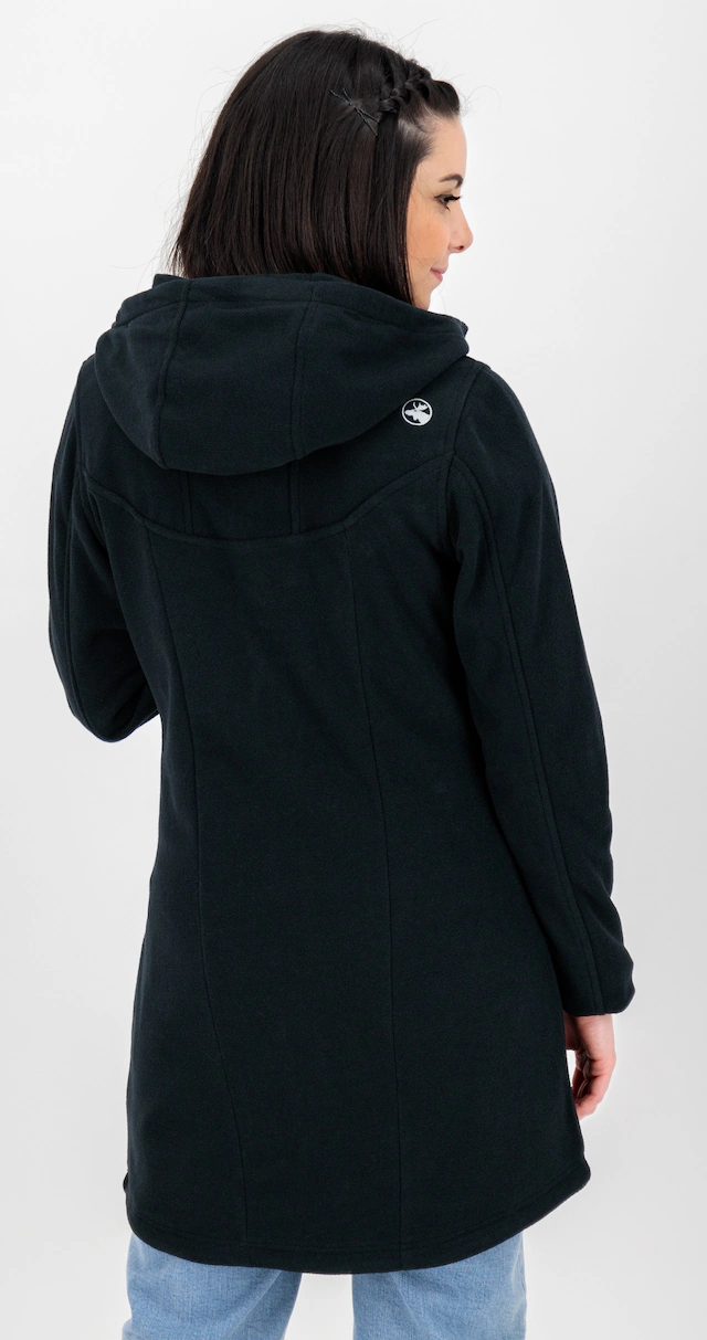 DEPROC Active Fleecejacke »GLORY APRIL« mit Kapuze mit 2-Wege-Reißverschluss