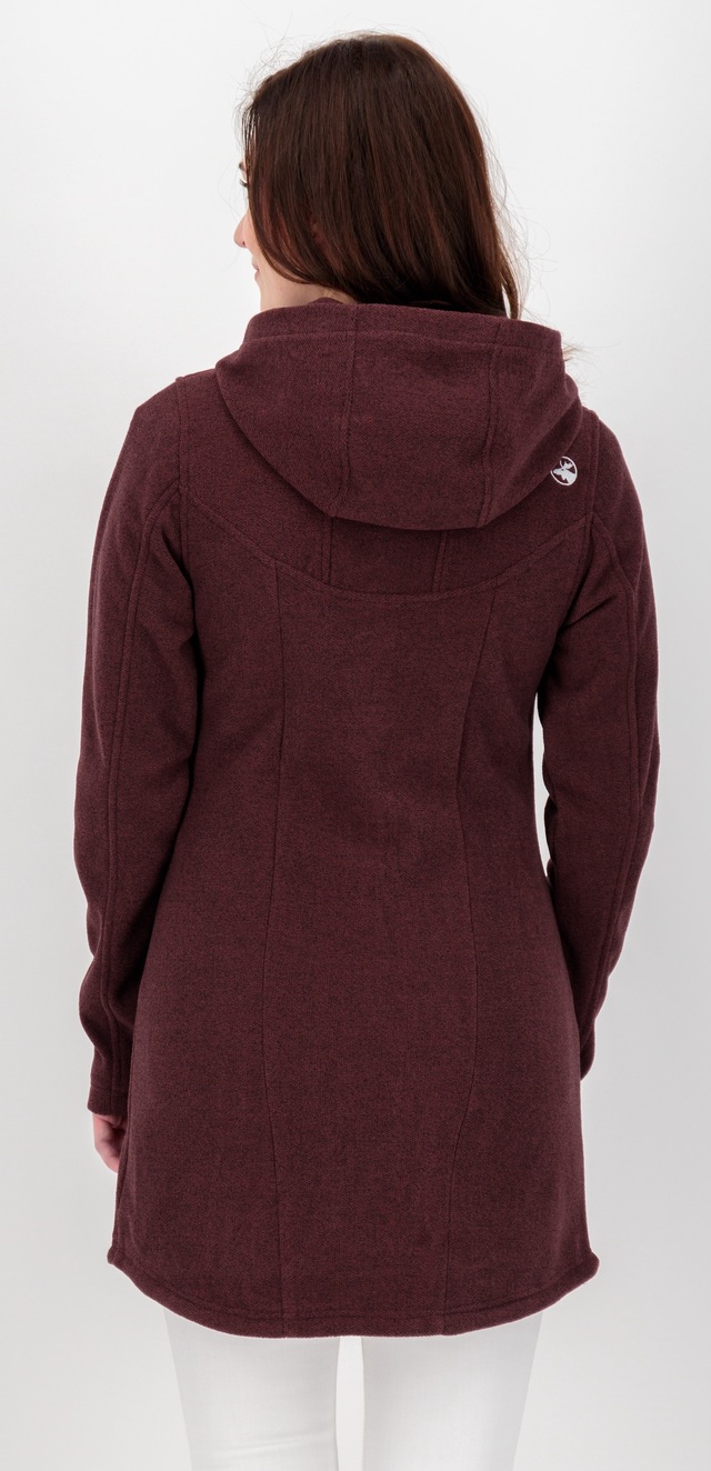 DEPROC Active Fleecejacke »GLORY APRIL« mit Kapuze mit 2-Wege-Reißverschluss