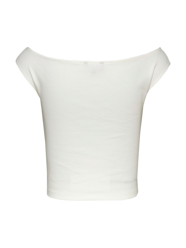 Tommy Jeans Tanktop »TJW BOAT NECK TOP SS EXT« mit Logostickerei