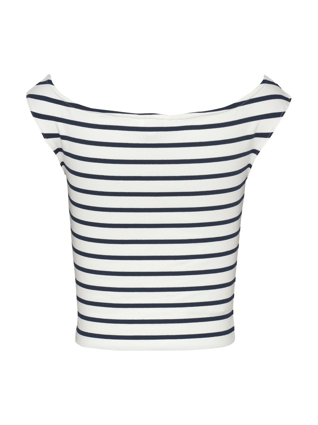 Tommy Jeans Tanktop »TJW BOAT NECK TOP SS EXT« mit Logostickerei