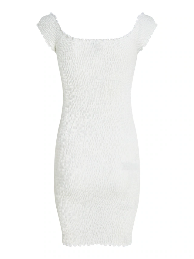 Tommy Jeans Jerseykleid »TJW SMOCK BODYCON DRESS« in Smok-Optik