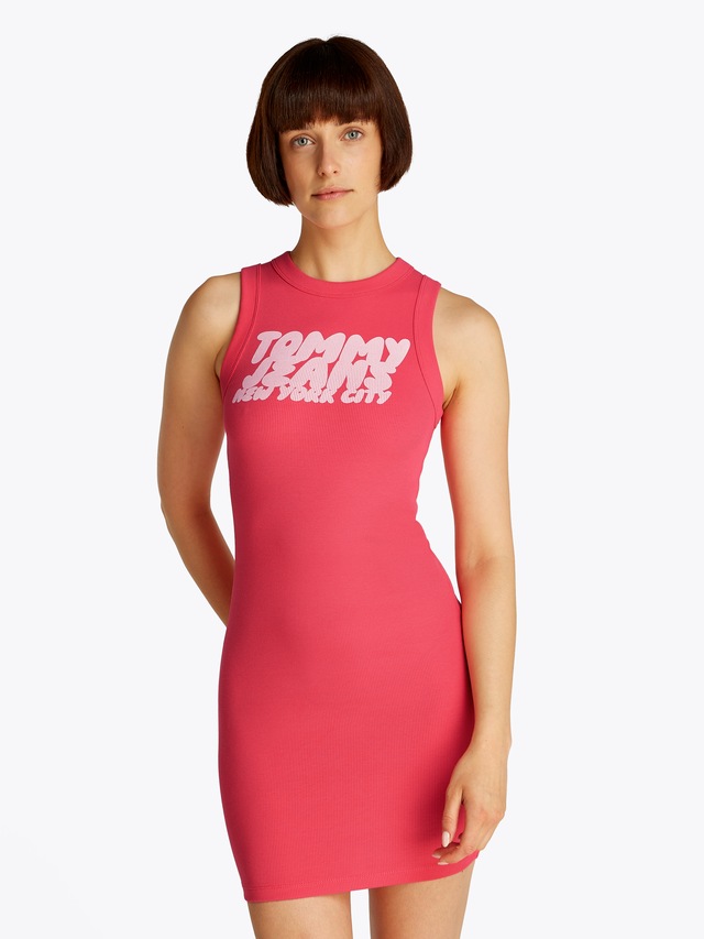 Tommy Jeans Minikleid »TJW TJ BUBBLE TANK DRESS« mit Logodruck