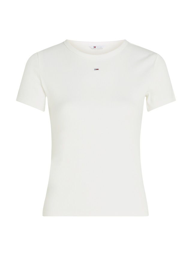Tommy Jeans Kurzarmshirt »TJW 2PACK SLIM ESSENTIAL RIB SS« Packung, 2er-Pack, 2 tlg. mit gerippter Struktur, Rundhals