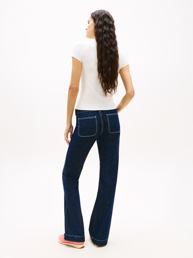 Tommy Jeans Kurzarmshirt »TJW 2PACK SLIM ESSENTIAL RIB SS« Packung, 2er-Pack, 2 tlg. mit gerippter Struktur, Rundhals
