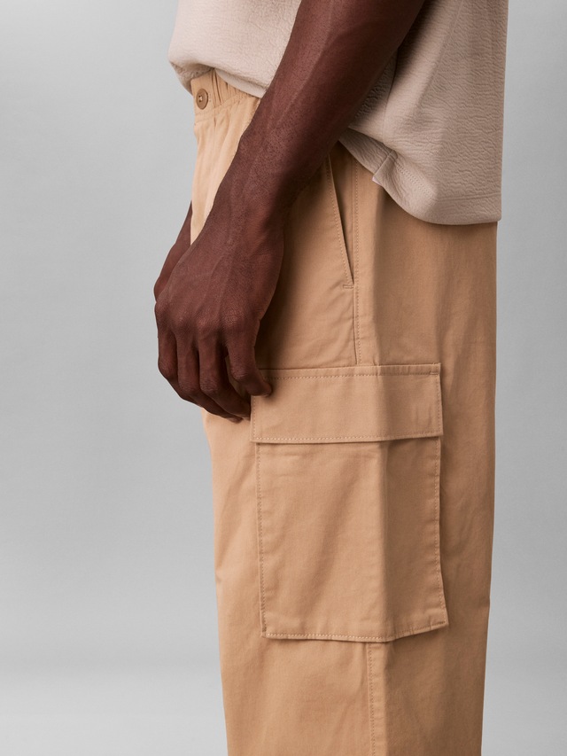 Calvin Klein Jeans Cargohose »CO PULL ON STRAIGHT CARGO PANT« in Unifarbe