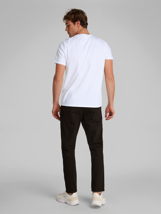 Calvin Klein Jeans T-Shirt »SS SMOOTH CTTN SOLID CREWNK TEE« mit Logo