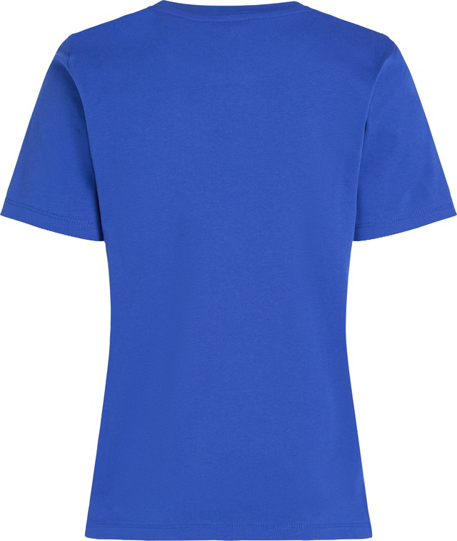Tommy Hilfiger T-Shirt »REG CONTRAST FLAG SS TEE« mit Logostickerei