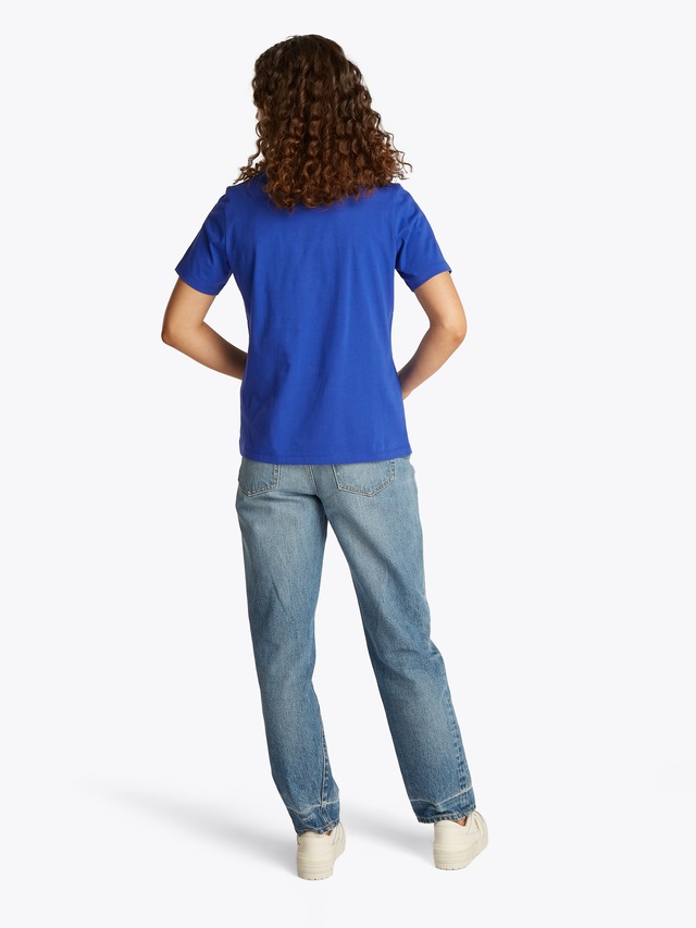 Tommy Hilfiger T-Shirt »REG CONTRAST FLAG SS TEE« mit Logostickerei