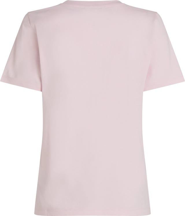 Tommy Hilfiger T-Shirt »REG CONTRAST FLAG SS TEE« mit Logostickerei