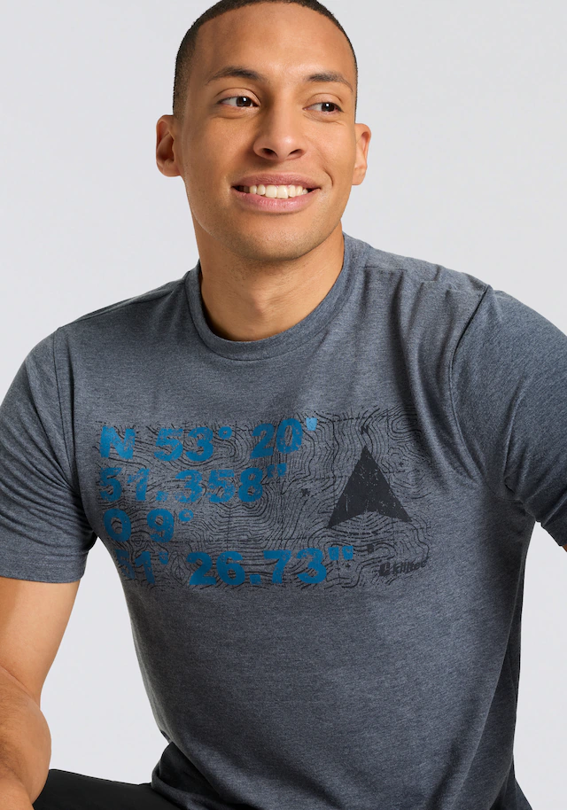Killtec T-Shirt »KOS 254 MN TSHRT« mit Rundhalsausschnitt, Kurzarm-Design, schnell trocknend