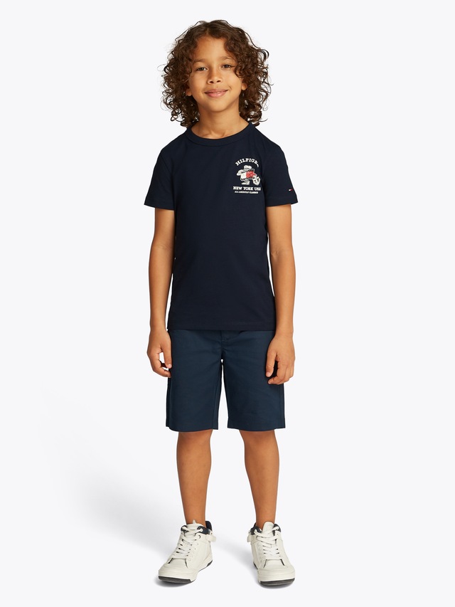 Tommy Hilfiger T-Shirt »FLAG FUN TEE SS« mit Grafik-Logo