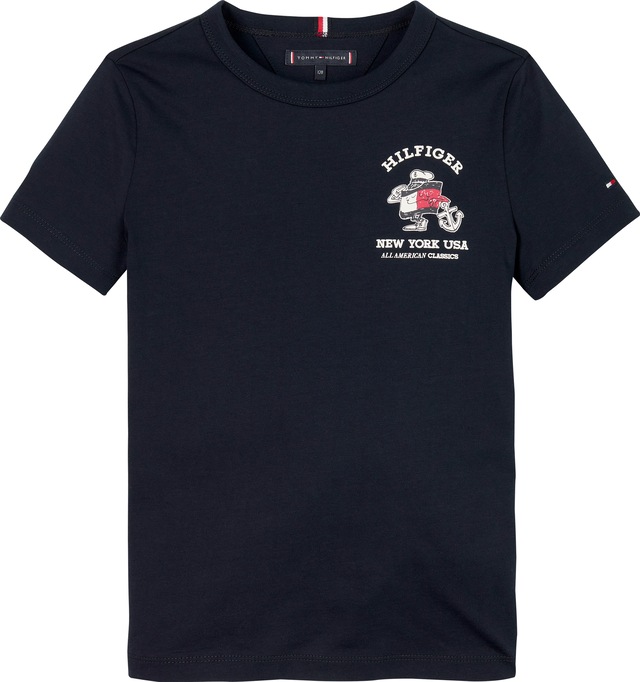 Tommy Hilfiger T-Shirt »FLAG FUN TEE SS« mit Grafik-Logo