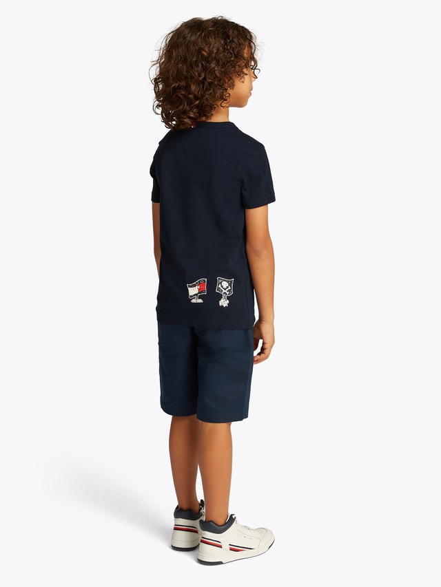 Tommy Hilfiger T-Shirt »FLAG FUN TEE SS« mit Grafik-Logo