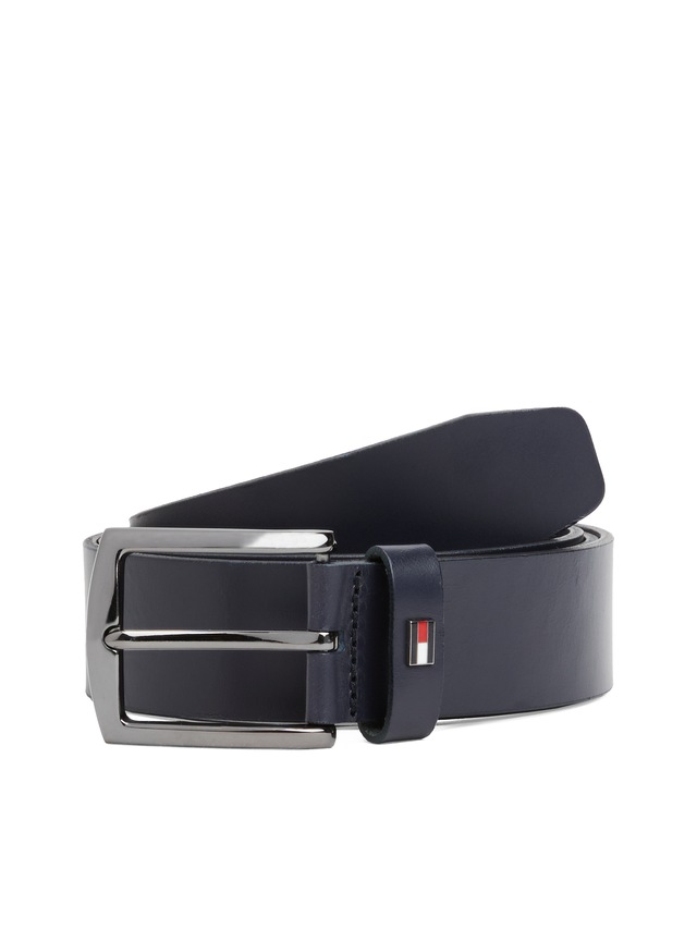 Tommy Hilfiger Ledergürtel »DENTON 3.5 cm breit EXT« Einfachdornschließe, Metalllogo