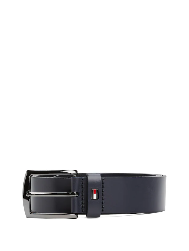 Tommy Hilfiger Ledergürtel »DENTON 3.5 cm breit EXT« Einfachdornschließe, Metalllogo