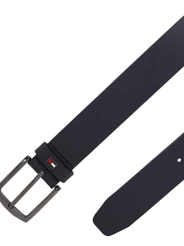 Tommy Hilfiger Ledergürtel »DENTON 3.5 cm breit EXT« Einfachdornschließe, Metalllogo