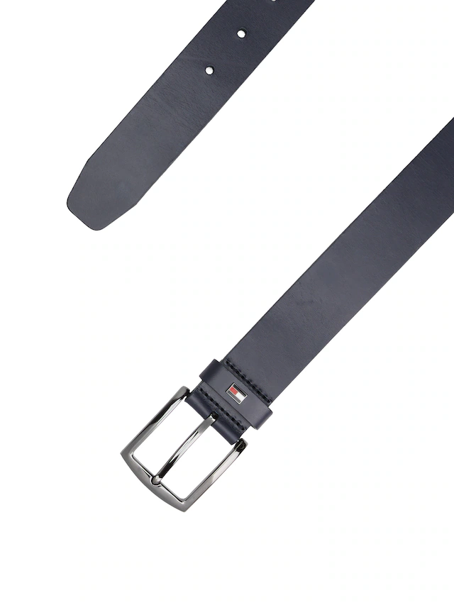 Tommy Hilfiger Ledergürtel »DENTON 3.5 cm breit EXT« Einfachdornschließe, Metalllogo