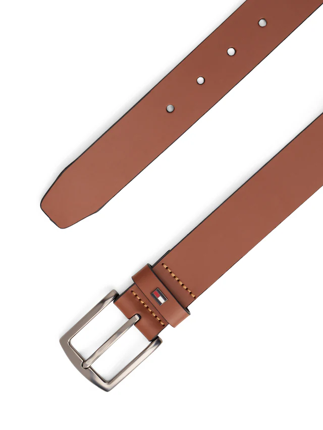 Tommy Hilfiger Ledergürtel »DENTON 3.5 cm breit EXT« Einfachdornschließe, Metalllogo