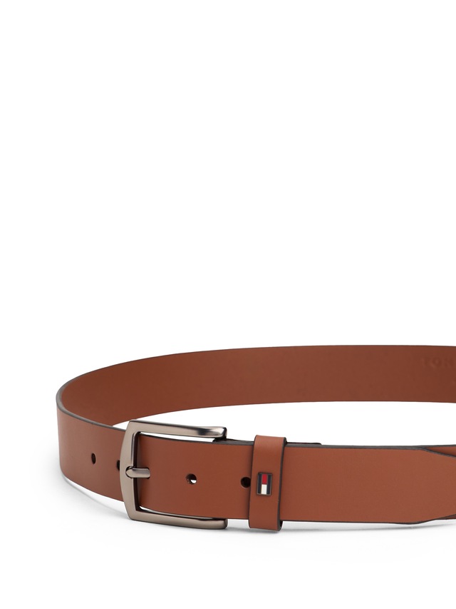 Tommy Hilfiger Ledergürtel »DENTON 3.5 cm breit EXT« Einfachdornschließe, Metalllogo