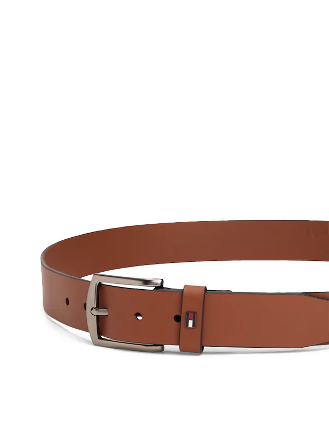 Tommy Hilfiger Ledergürtel »DENTON 3.5 cm breit EXT« Einfachdornschließe, Metalllogo