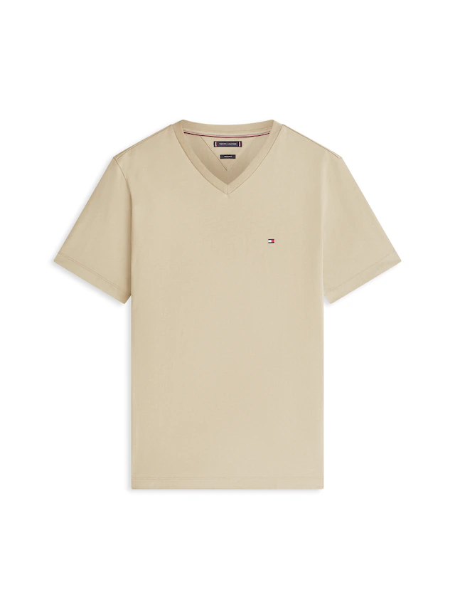 Tommy Hilfiger V-Shirt »ESSENTIAL V-NECK« unifarben, casual, regular fit, Baumwolle,