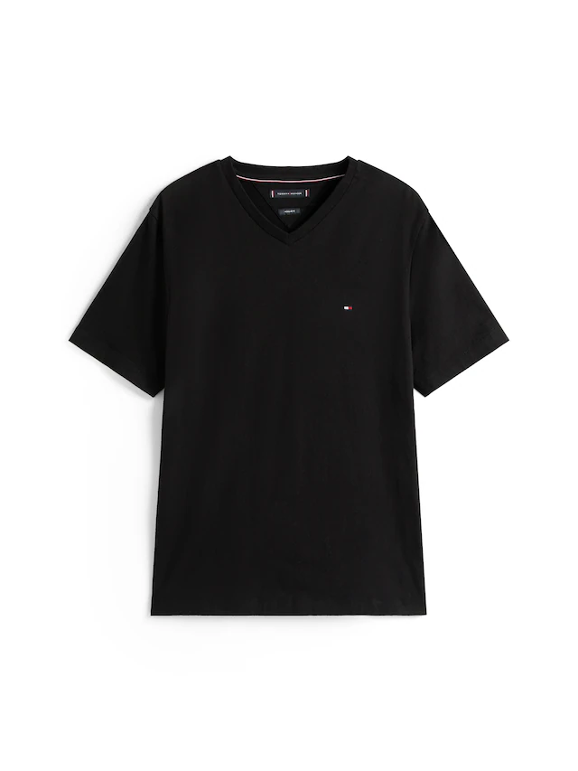 Tommy Hilfiger V-Shirt »ESSENTIAL V-NECK« unifarben, casual, regular fit, Baumwolle,