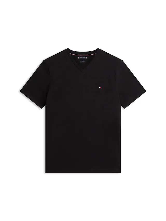 Tommy Hilfiger V-Shirt »ESSENTIAL V-NECK« unifarben, casual, regular fit, Baumwolle,