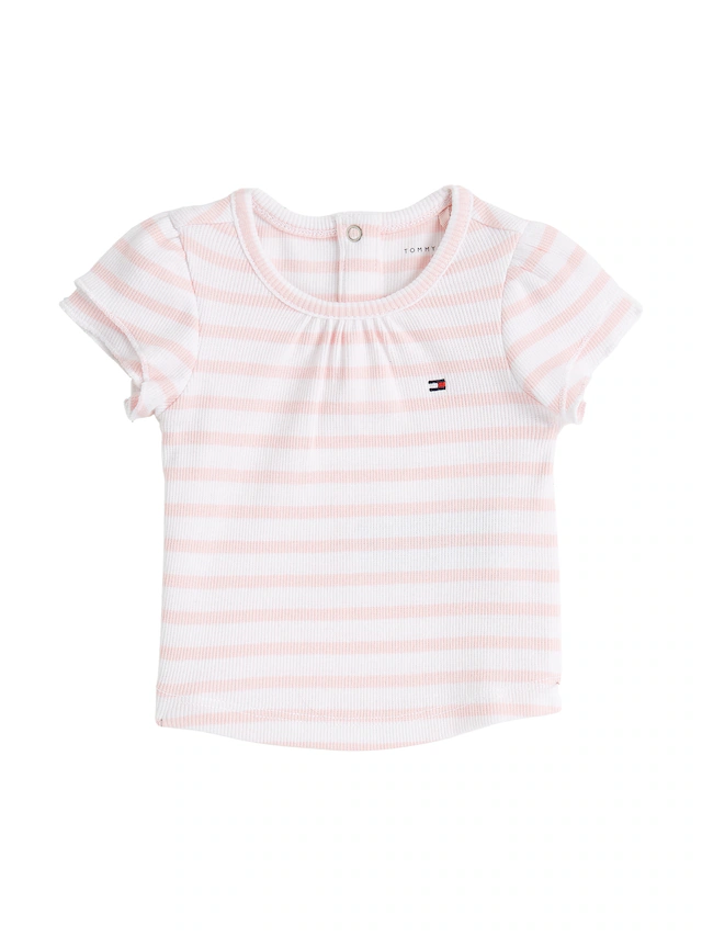 Tommy Hilfiger T-Shirt »STRIPED RIB TEE SS« mit Streifenmuster