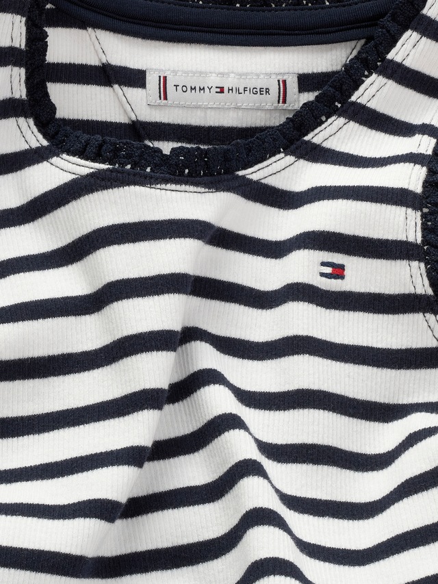 Tommy Hilfiger Tanktop »ESSENTIAL RIB LACE TANK TOP« mit Spitze, mit Logostickerei