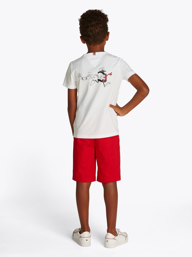 Tommy Hilfiger T-Shirt »FLAG FUN TEE SS« mit Grafik-Logo